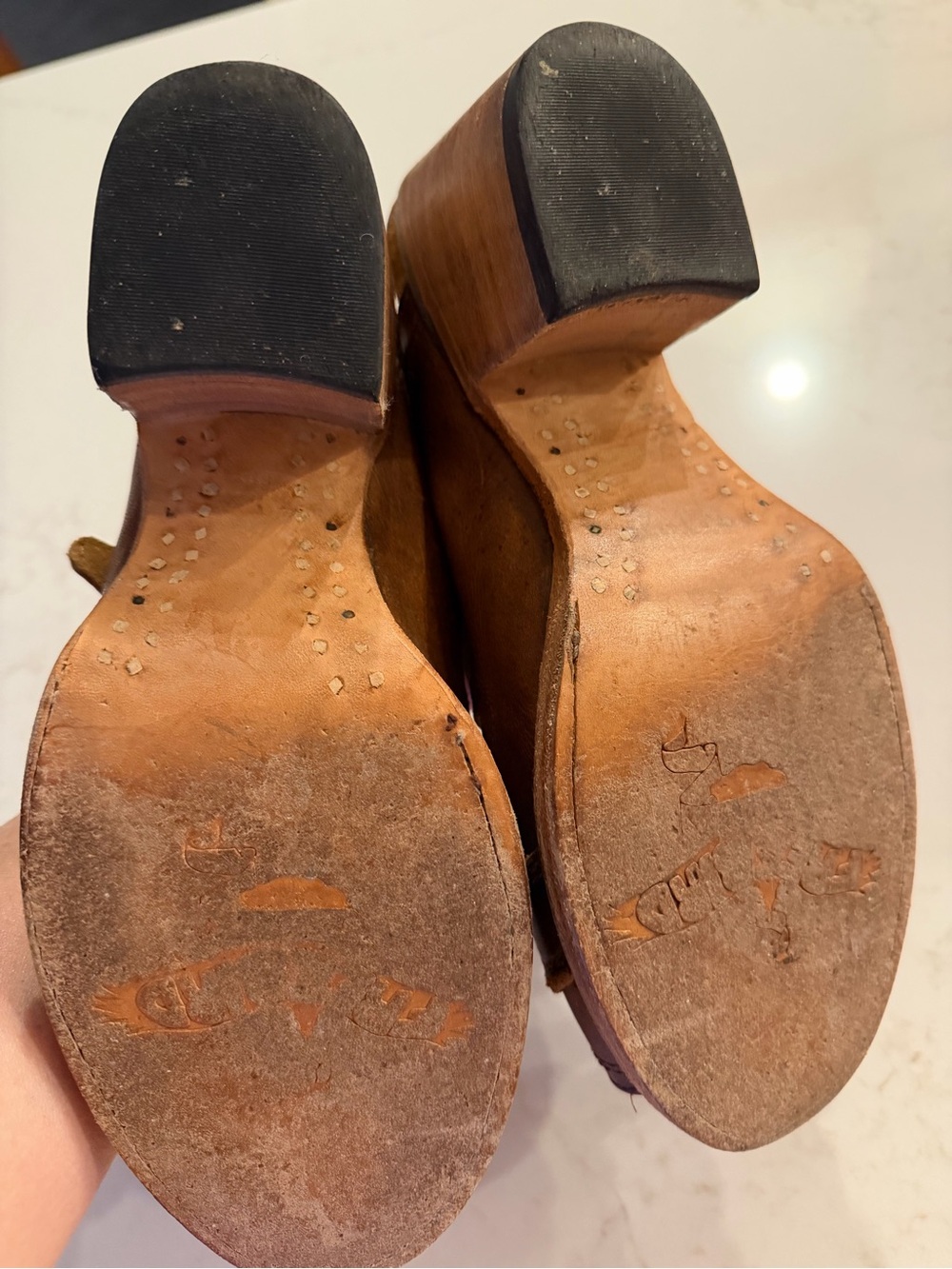 FREEBIRD by Steven Caprice Brown Leather Buckle Heeled Sandals Size 8 - Picture 6 of 8